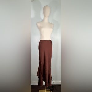 NWT Free People You're An Angel Half Slip in Mocha